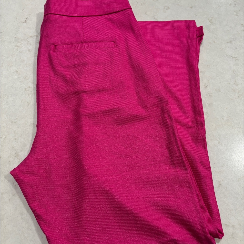 Trina Turk Monie Pink Pants – Size 8, Bright & Chic 🌸 Like New Spring Bright Fun